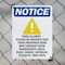 Signmission Food Allergy Notice, 18 in W x Rectangle, Plastic OS-2PACK-NS-P-1824-V-12813 - alternate 4